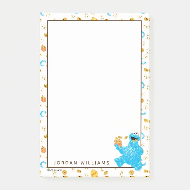 Post-it® Crayon Cookie Monster Cookie Motif (Devant)