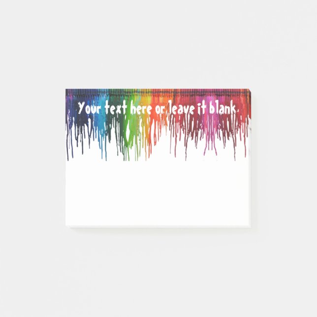 Post-it® Crayon fondu du bureau du professeur (Devant)