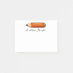 Post-it® Crayon personnalisé pour enseignant, cadeau person