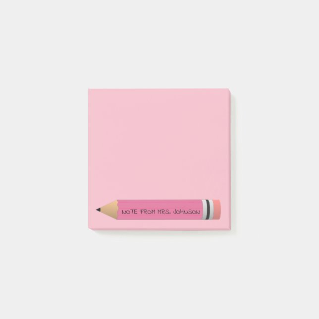Post-it® Crayon rose (Devant)
