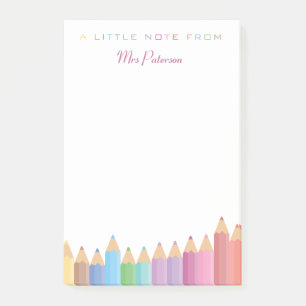 Post-it® Crayons arc-en-ciel Appréciation de l'enseignant j