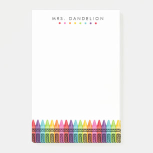 Post-it® Crayons Arc-en-Ciel   Enseignant de Maternelle