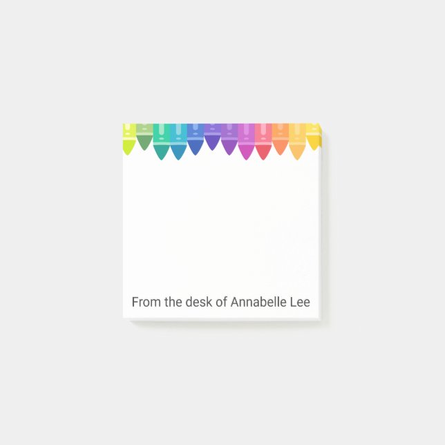 Post-it® Crayons colorés cool (Devant)