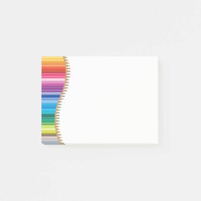 Post-it® Crayons Courrier--Note-Colorés (Devant)