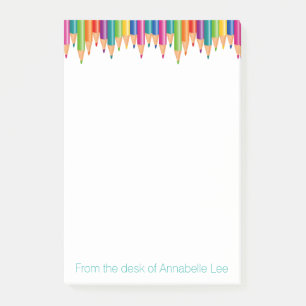 Post-it® Crayons d'arc-en-ciel de cascade