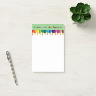 Post-it® Crayons de couleur personnalisés pour enseignants