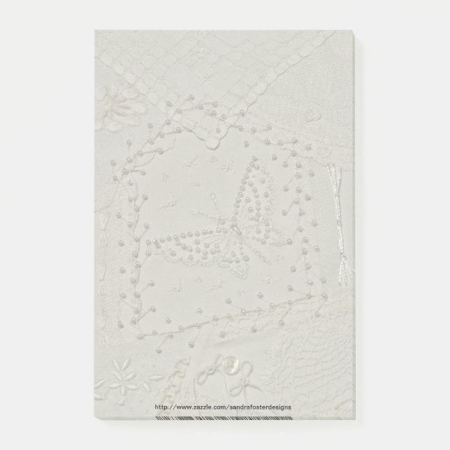 Post-it® Crazy Quilt Brodé Post-it Note Pad (Devant)