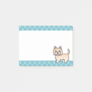 Post-it® Cream Cairn Terrier joli dessin de chien