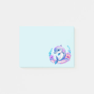 Post-it® Créature Mer Dauphin Cute