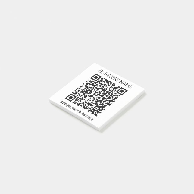 Post-it® Créer un code QR d'entreprise Texte instantané et  (Incliné)