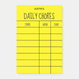 Post-it® Créez votre propre liste de corvées de couleurs so