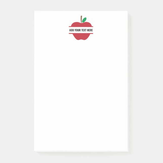 Post-it® Créez votre propre monogramme enseignant personnal (Devant)