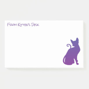 Post-it® Créez Votre Propre Silhouette de Chat Violet
