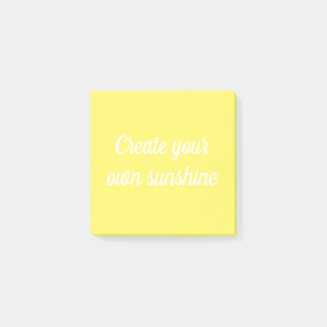 Post-it® Créez votre propre soleil mignon jaune (Devant)