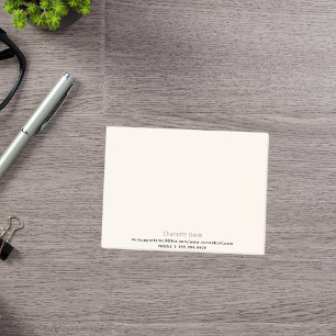 Post-it® crème beige coordonnées commerciales