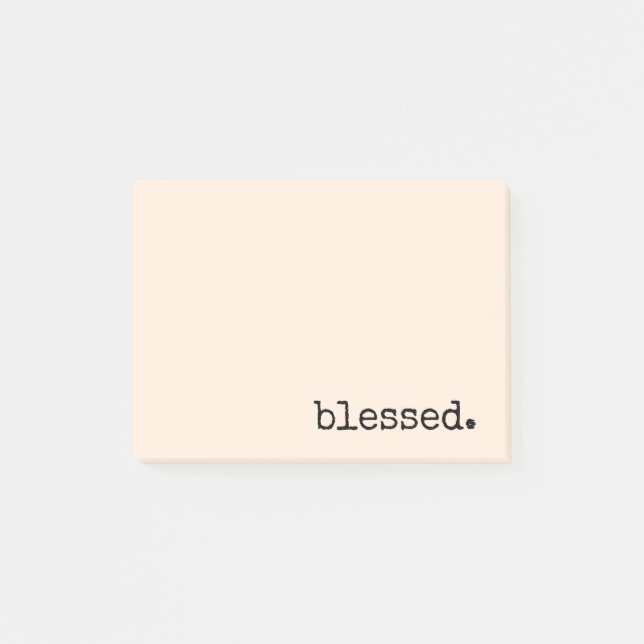 Post-it® crème de typographie bénie (Devant)