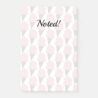 Post-it® Crème glacée fraises rose fraise