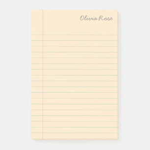 Post-it® Crème papier pour ordinateur portable personnalisé