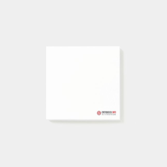 Post-it CriticalGame Post-it Notes (Front)