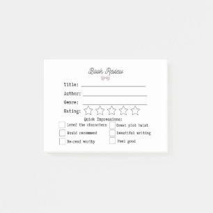 Post-it® Critique de livre Coquette Style