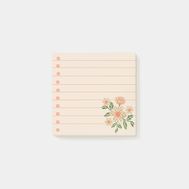Post-it® Crochet, effet Fleurs (Devant)