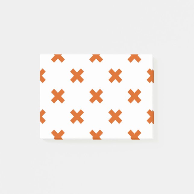 Post-it® Crochets orange sur blanc (Devant)