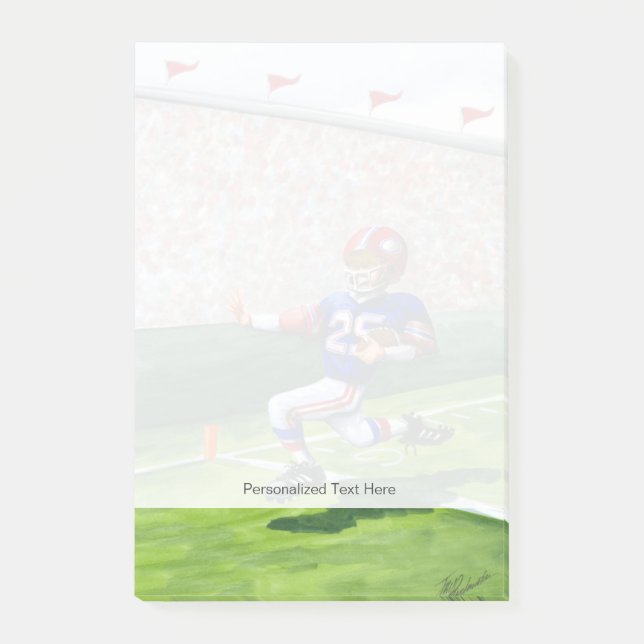 Post-it® Croisement de la ligne de but pour un touchdown (Devant)