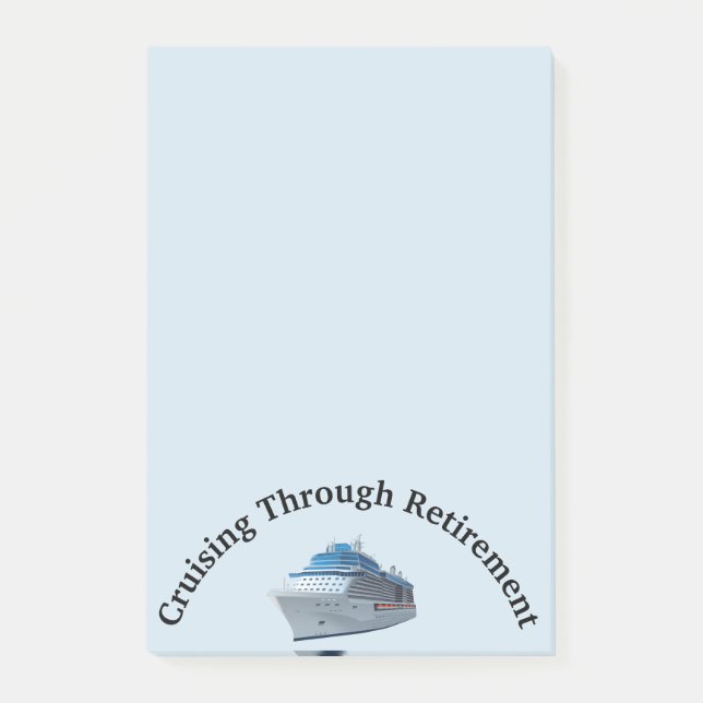Post-it® Croisière à travers la retraite Navire Cadeau pers (Devant)