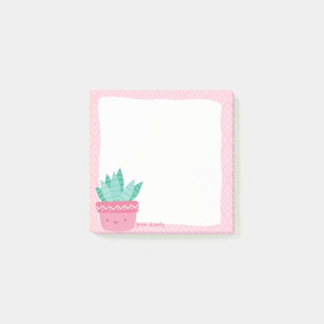 Post-it® Croissance Shawty mignonne Notes Plantes esthétiqu (Devant)