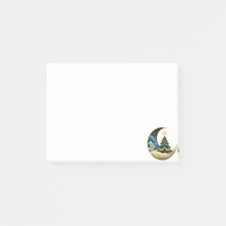 Post-it® Croissant de Lune Or Hiver Noël Merveilleux