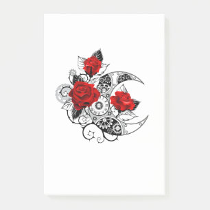 Post-it® Croissant mécanique avec roses rouges