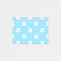 Croix blanche sur le bleu bébé