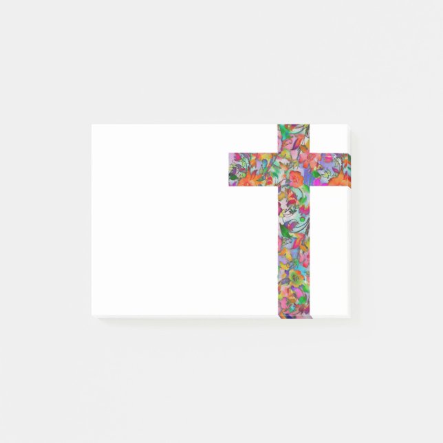 Post-it® Croix florale (Devant)
