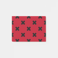 Croix noire sur le rouge