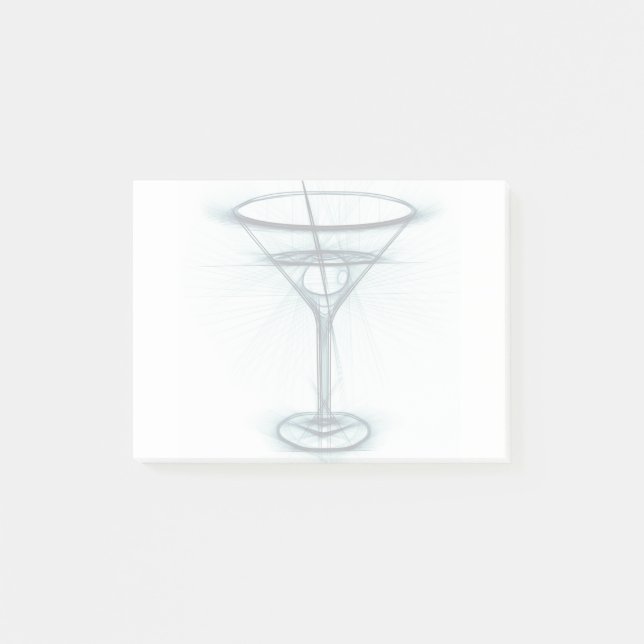 Post-it® Croquis en verre Martini (Devant)