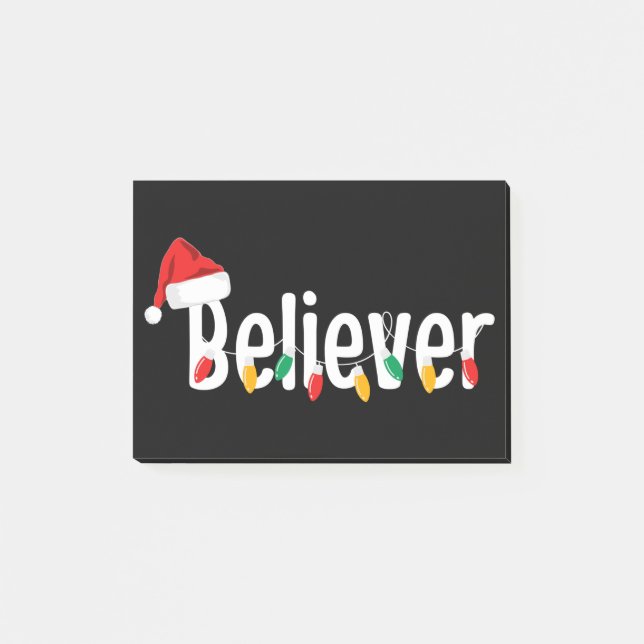 Post-it® Croyant de la foi de Noël | Lumières de Noël (Devant)