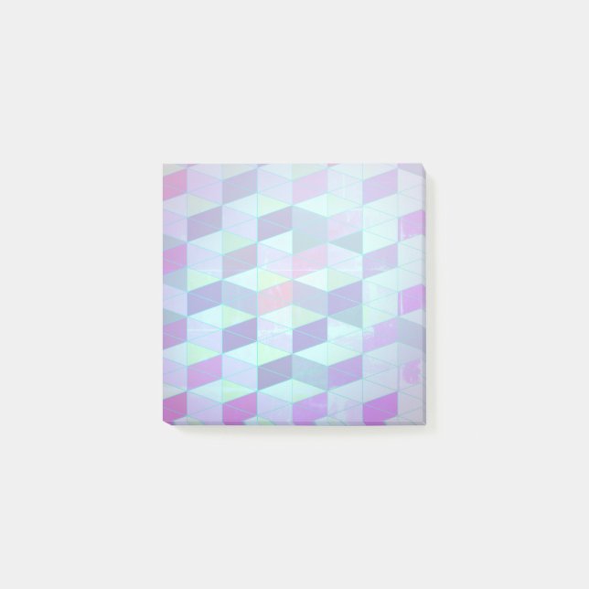 Post-it® Cubes en triangles Motif géométrique (Devant)