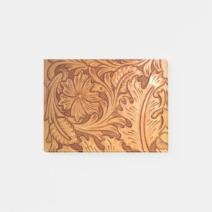 Post-it® Cuir occidental de pays de style rustique de