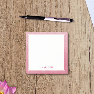 Post-it® Cuisine Feminine Moderne Aquarelle Laver rose pâle