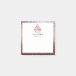 Post-it® Cupcake Home Bakery Rustic Vintage