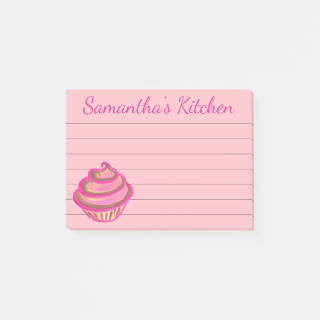 Post-it® Cupcake Post It Notes Cadeau (Devant)