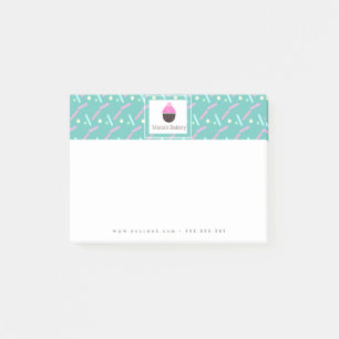 Post-it® Cupcake Sprinkings Bakery Cake Business Logo