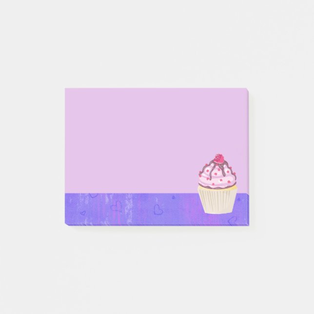 Post-it® Cupcake sucré avec framboise sur le dessus (Devant)