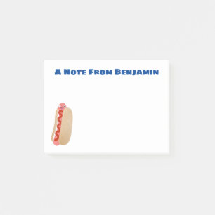 Post-it® Curieux hot dog Weiner dessin animé