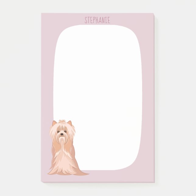 Post-it® Curte Yorkshire Terrier Anniversaire (Devant)