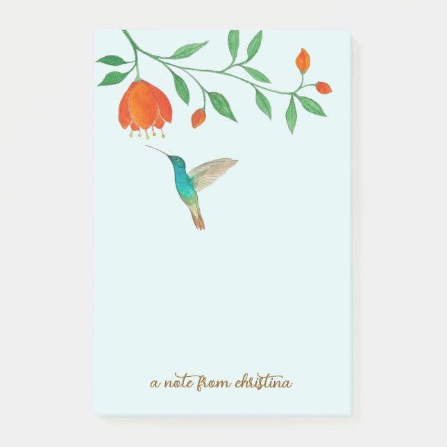 Post-it® Custom Hummingbird Post-It Notes (Devant)