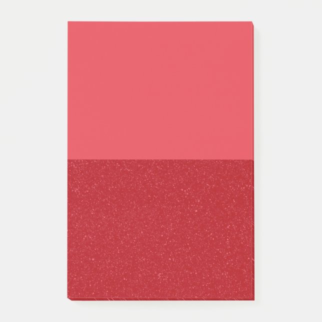 Post-it® Custom Tomato Red Split Sticky Notes (Devant)