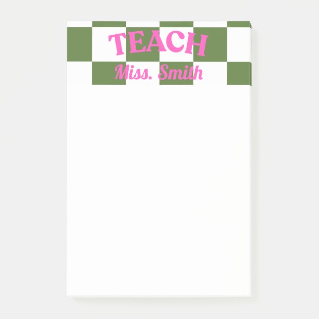 Post-it® Customizable Teacher (Devant)