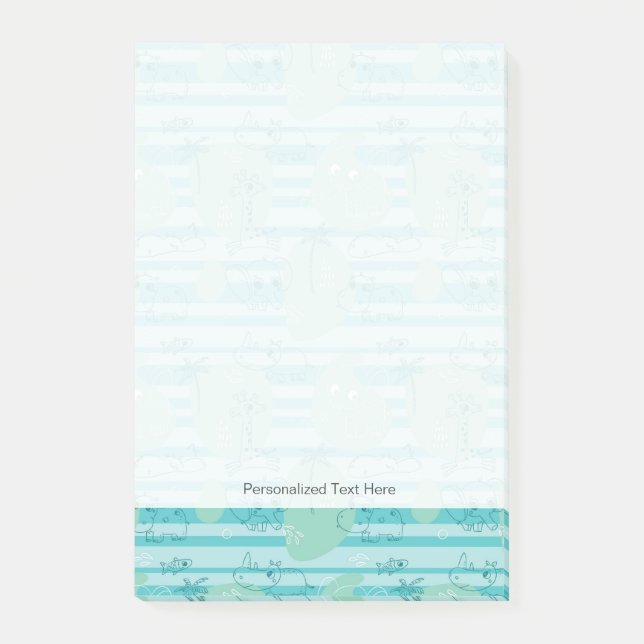 Post-it® Cute animals playing with water 1 (Devant)