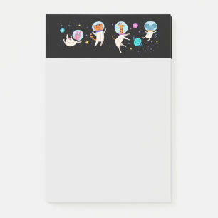 Post-it® Cute astronaute Animaux flottant dans l'espace